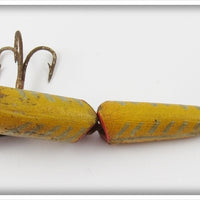 Folk Art Yellow Silver Ribs Jointed Vamp Type