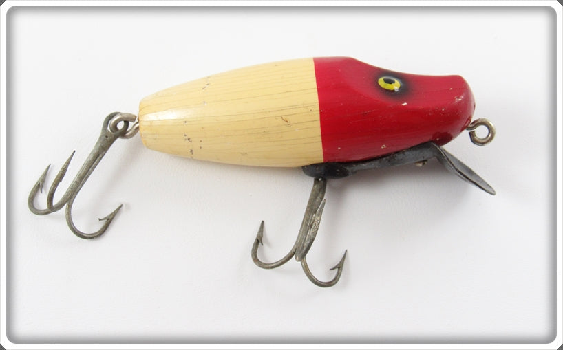 Vintage Paw Paw Red & White Runt Type Lure