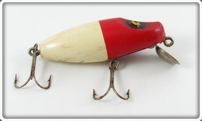 Vintage Paw Paw JC Higgins Red & White Runt Type Lure 