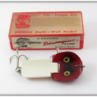 Vintage Heddon Red Head White Stingaree Lure In Box 9930 RH