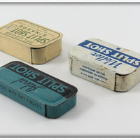 Pflueger, Weller & Ideal Split Shot Tin Lot Of Three