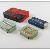 Horrocks & Ibbotson, Barracuda & JC Higgins Split Shot Tin Lot Of Four