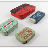 Horrocks & Ibbotson, Barracuda & JC Higgins Split Shot Tin Lot Of Four