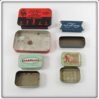 Horrocks & Ibbotson, Barracuda & JC Higgins Split Shot Tin Lot Of Four