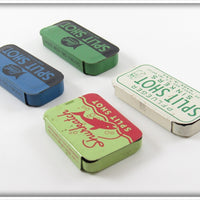 Ideal, Shurkatch & Pflueger Split Shot Tin Lot Of Four