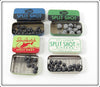 Ideal, Shurkatch & Pflueger Split Shot Tin Lot Of Four
