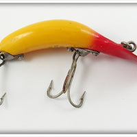 Vintage Heddon Yellow Red Head Tadpolly Spook Lure 
