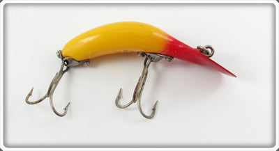 Vintage Heddon Yellow Red Head Tadpolly Spook Lure 