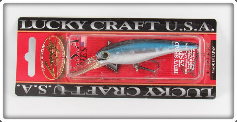 Lucky Craft Bevy Shad 75 SP Lure On Card