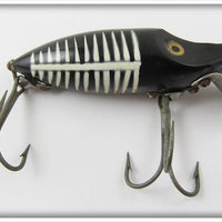 Vintage Heddon Black Shore River Runt Spook Sinker Lure 9119XBW