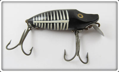 Vintage Heddon Black Shore River Runt Spook Sinker Lure 9119XBW