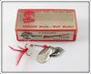 Vintage Heddon Silver Finish Gamby Spinner Lure In Box