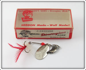 Vintage Heddon Silver Finish Gamby Spinner Lure In Box