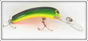 Vintage Bagley Hot Green On Chartreuse Smoo #2 Lure