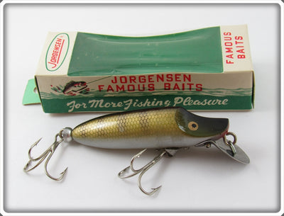 Vintage Jorgensen Famous Baits Pikie Scale River Runt Type Lure