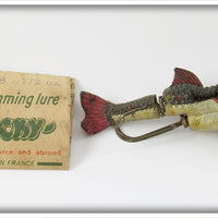 Plucky Black & Red Fish With Paperwork