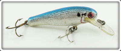 Vintage Bagley Blue On Silver Foil Mighty Minnow Lure 