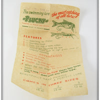 Plucky Red & White Fish In Tube With Paper