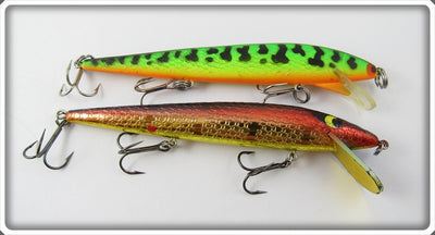 Vintage Smithwick Chrome Rogue & Rogue Green Crawdad Type Pair