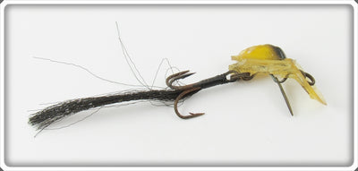 Vintage Kringfisher Co Yellow & Black Trail A Bait Lure