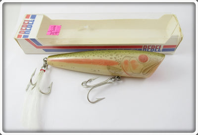 Vintage Rebel Natural Trout Wind Cheater Popper Lure In Box