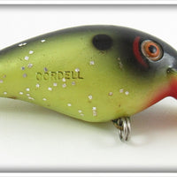 Cotton Cordell Chartreuse & Black With Glitter Big O Lure