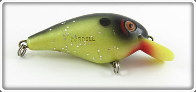 Cotton Cordell Chartreuse & Black With Glitter Big O Lure