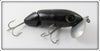 Vintage Fred Arbogast Solid Black Jointed Jitterbug Lure