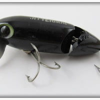 Arbogast Solid Black Jointed Jitterbug