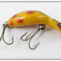 Vintage Heddon Spotted Orange Tiny Tad Lure 390 SO