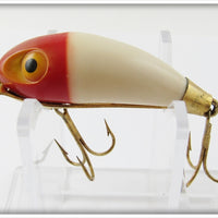 Vintage Wright & McGill Red Head White Miracle Minnow Lure