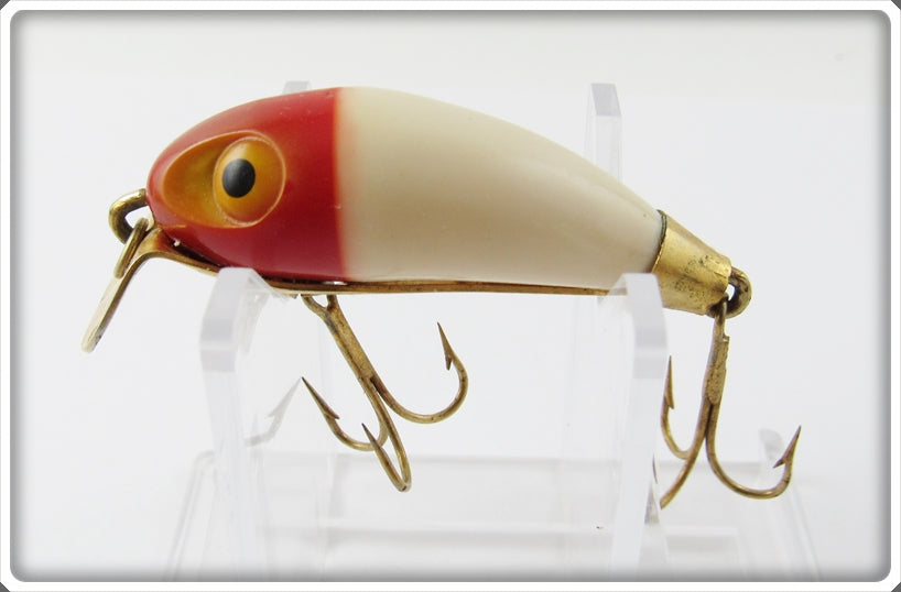 Vintage Wright & McGill Red Head White Miracle Minnow Lure