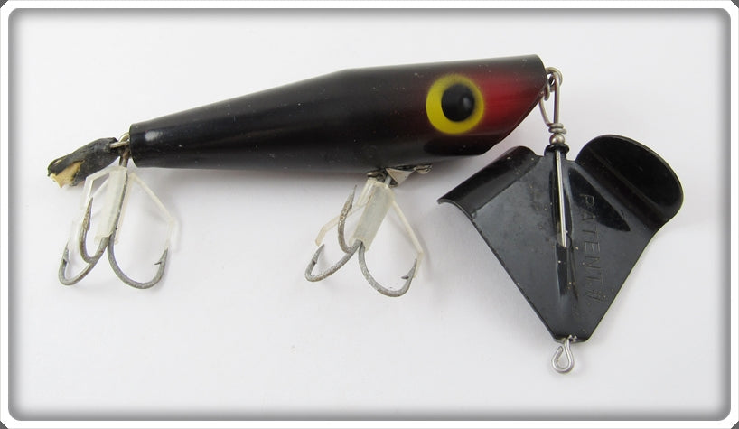 Vintage Fred Arbogast Black Sputterbuzz Lure