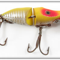 Vintage Heddon Yellow Shore Jointed River Runt Lure 