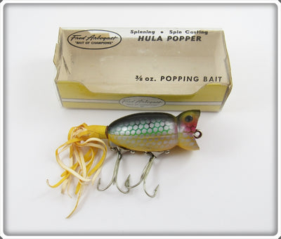 Arbogast Perch Hula Popper In Correct Box