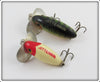 Arbogast Jitterbug Pair Perch & Red Head White Body