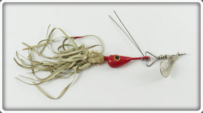 Vintage Fred Arbogast Red Hawaiian Wiggler Lure