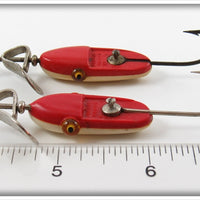 Al Foss Red Oriental Wiggler Pair In One Tin