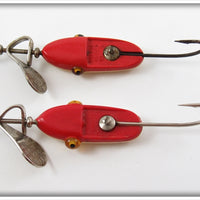 Al Foss Red Oriental Wiggler Pair In One Tin