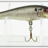 Vintage Bagley Black On Silver Foil Mighty Minnow Lure 