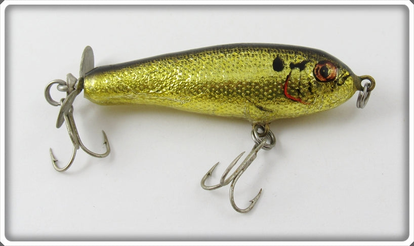 Vintage Bagley Gold Foil Spinner Minnow Lure