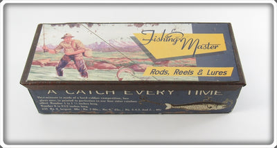 Fishing Master Co Green Musky Minnow Empty Tin