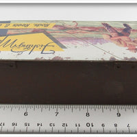 Fishing Master Co Green Musky Minnow Empty Tin