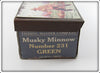 Fishing Master Co Green Musky Minnow Empty Tin