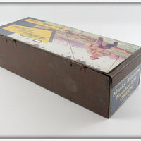 Fishing Master Co Green Musky Minnow Empty Tin