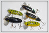 Arbogast Jitterbug Lot: Frog, Perch, And Black