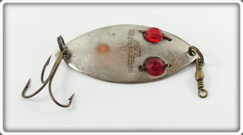 Vintage James Red Eye Wriggler Lure