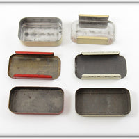 Montgomery Ward & Pflueger Split Shot Tin Lot Of Three