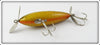 Strike King Gold Black Stripes Topwater Minnow