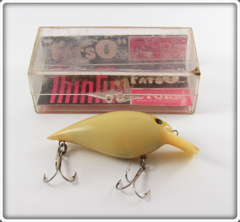 Vintage Storm Bone Thinfin Fatso Lure In Box For Sale